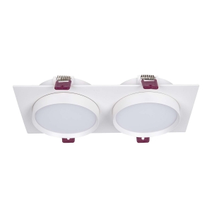 4649-2C, врезной светильник, L215xW108xH37, cutout:L186xW92, 2xGX53LEDx15W, IP20, excluded