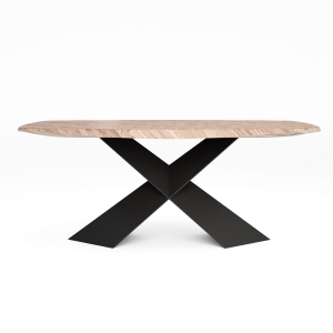 Стол овальный Tyler 180, шпон светлый