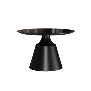 Журнальный стол Lucas 60, керамика глянцевая, черная