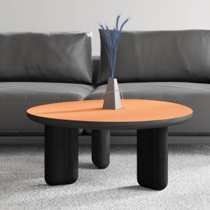 Журнальный столик Momo D800 массив / пластик fenix оранжевый