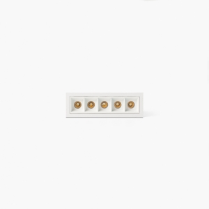 Troop встраиваемый светильник бело-белый 5x2W 15° 4000K CRI90