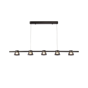 4247-5P, подвесная люстра, L1180xW100xH1200/1800, 5xLEDx6W, 600LM, 4000K, included