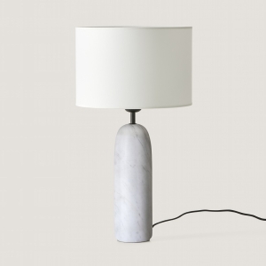 Настольная лампа Shin белый мрамор / абажур 801011/36