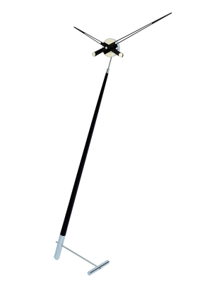 Напольные часы Pisa L хром-черный