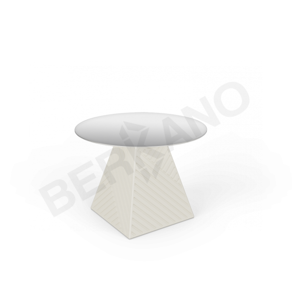 Стол Fame со стеклом бежевого цвета