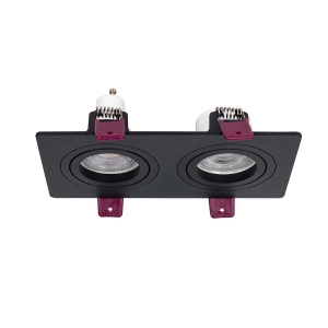 4646-2C, врезной светильник, L172xW92xH28, cutout:L150xW75, 2xGU10x35W, IP20, excluded