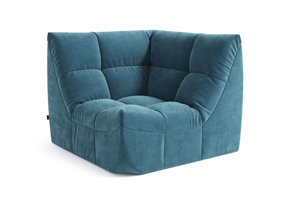 Диван ДеИтали™️ угловой - Эконом микровелюр