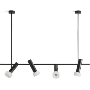 Подвесной светильник Focus 4L черный - алебастр