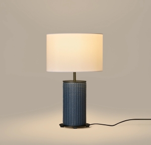 Настольная лампа Dab черный металл с абажуром 801021/35