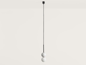 Подвесной светильник Dalt черный металл - белый мрамор