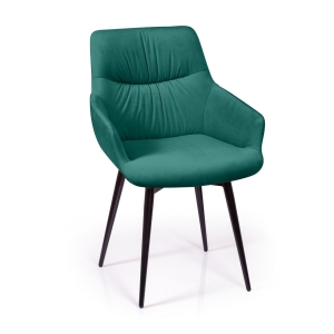 Стул Jordan поворотный 360 градусов, бархат зеленый 19