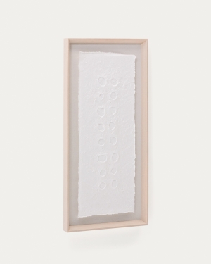 Olvin Абстрактная картина на белой бумаге с рельефным рисунком