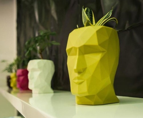 Кашпо Adan Nano матовое красное от интернет-магазина IDODOM.RU