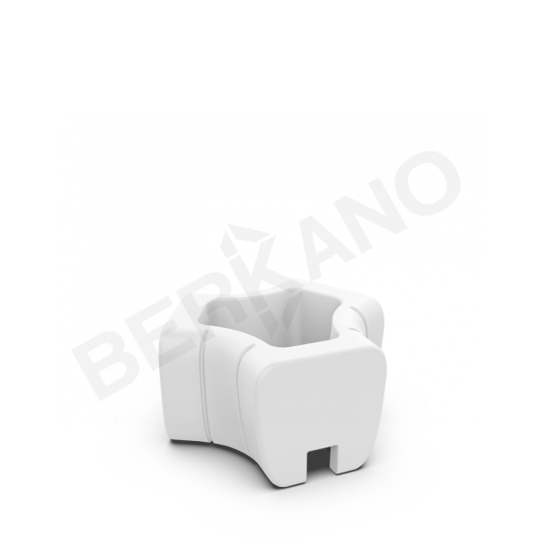 Кашпо-соединитель Y-seat connect DB белого цвета