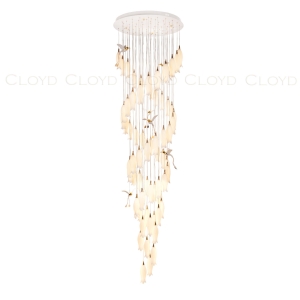 Люстра Cloyd ARGANA C60 / выс. 293 см - керамика - E14 - белый (арт.11240)