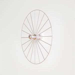 Бра Wheel 60 cm хром + цоколь 5 cm хром