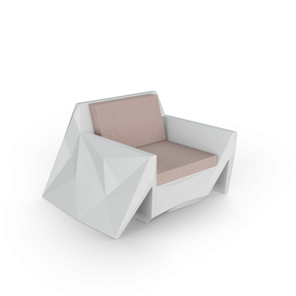 Кресло Quaro с подушками Snow White / Cappuccino