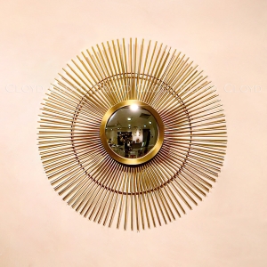 Зеркало Cloyd AHAU Mirror / Ø46 см - латунь (арт.50155)