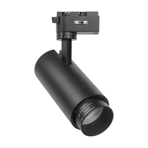 4867-1U, трековый светильник, D75xW162xH210, LEDx10/20/30W, 220V, 1004/1768/2312LM, 3000-6000K, zoom: 15-60°, included