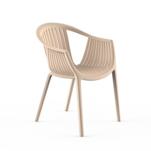 Стул  с подлокотниками EPOS, пластик бежевый