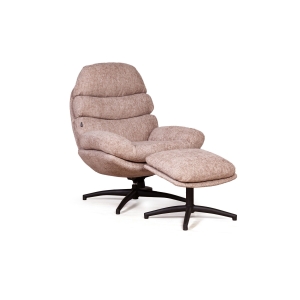 Кресло качалка с оттоманкой Sven, бежевый