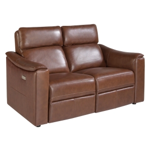 Диван 2-х местный 6165/KM5035-2P-M1595 с реклайнером коричневый