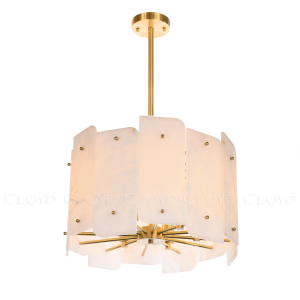 Люстра Cloyd HERCULANUM-C C5 / Ø50 см - алебастр - латунь (арт.11200)