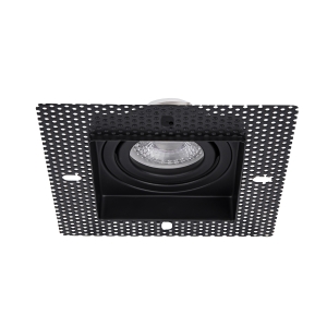 4536-1C, врезной светильник под штукатурку, L125xW125xH36, cutout:L80xW80, 1xGU10x35W, IP20, excluded