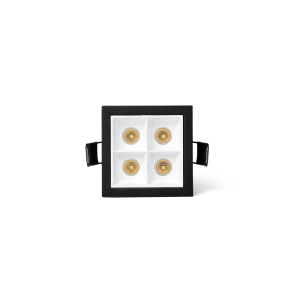 Встраиваемый светильник TROOP 4x2W черно-белый 36є 3000K CRI90
