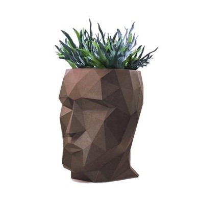 Кашпо Adan Nano матовое бронзовое от интернет-магазина IDODOM.RU