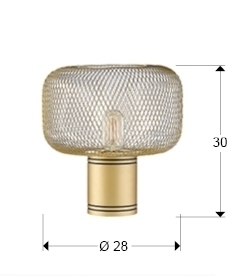 Настольная лампа Osiris 1L золотая от интернет-магазина IDODOM.RU