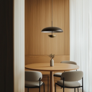 Подвесной светильник Ella черный металл/латунный диффузор