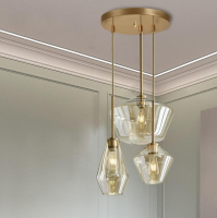 Подвесной светильник Cloyd TRITONE P3 / ø57 см - бесцвет. стекло (арт.10518)