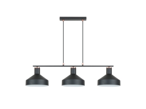 Irias Люстра 3L черный/медный