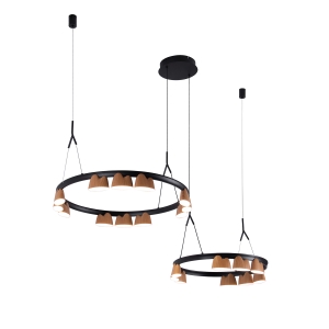 4266-21P, подвесная люстра, L875xW600xH400/1610, LEDx95W, 4085LM, 4000K, included