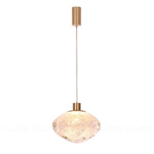 Подвесной светильник Cloyd VOCAL P1 / латунь - прозрачн. стекло (арт.11345)