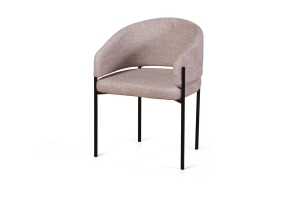 Стул Nicol, микромех Rozy ivory / опоры черные