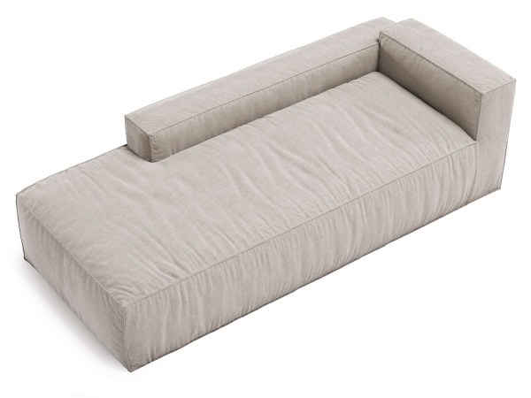 Модуль диван Фри оттоманка 112-P - Эконом микровелюр