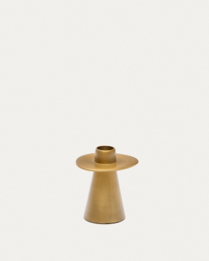 Aiko Большой подсвечник из алюминия золотистого цвета