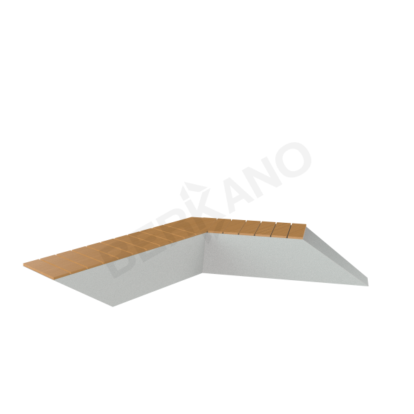 Модульная скамья Tick модуль 2 Snow White