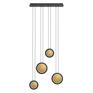 4562-4P, подвесная люстра, L600xW160xH1500, LEDx30W, 1800LM, 4000K, included