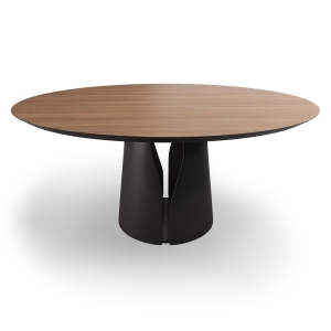 Стол круглый GIO 140, шпон