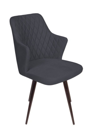 Стул поворотный на 360 градусов Hunt ромб, бархат 03 / чёрный конус