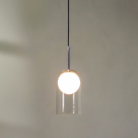 Подвесной светильник Cloyd FLAUNT-C P1 / ø12 см - хром (арт.10793)