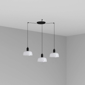 Подвесной светильник TATAWIN с абажуром белый металл 3xE27