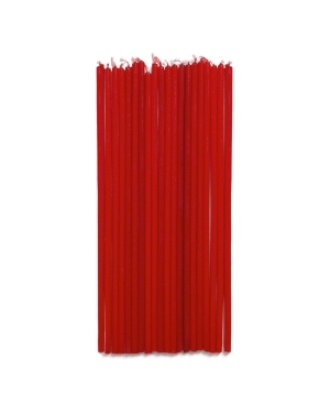 Набор Solvin из 20 красных свечей