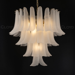 Люстра Cloyd AZORES-A C10 / Ø65 см - латунь светл. - белое матовое стекло (арт.11651)