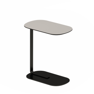 Журнальный столик приставной Side пластик светло-серый