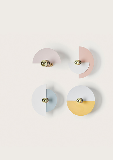 Бра Haban 2 диска 35 см / 25 см  + цоколь 5 cm золотой от интернет-магазина IDODOM.RU