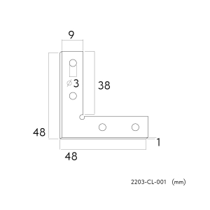 2203-CL-001, коннектор, L48xW48